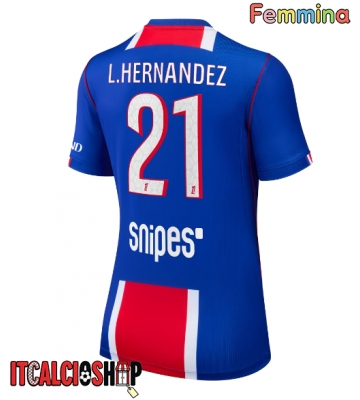 Paris Saint-Germain Lucas Hernandez #21 Prima Maglia Femmina 2026-27 Manica Corta